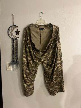Denim & Co. Beach Camouflage Print Wide Leg Cargo Pants Plus Sz 3XP